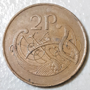 Ireland 2 Pence 1971 coin nice circulated condition