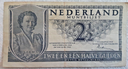 Netherlands 2 1/2 Gulden banknote 2 March 1943 nice circulated condition