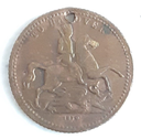 Cumberland Jack To Hanover token 1830 used condition holed