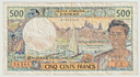 French Polynesia 500 Francs 1977 circulated condition Panouillot & Theron