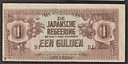 Japanese Occupation note Dutch East Indies Een Gulden great used condition