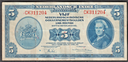 Nederlandsch-Indische 5 gulden 1943 Wilhelmina banknote nice circulated cond