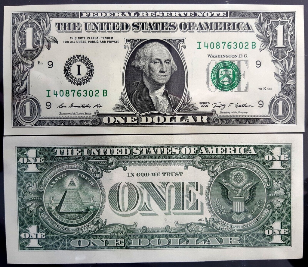 USA 1 Dollar 2009 P-530 banknote uncirculated Minneapolis (I)