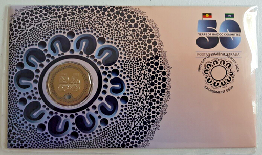 [196885874428] 2024 Australia 50c 50 cents NAIDOC coloured coin in PNC