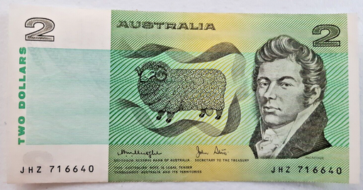 [196886026396] Australia 1979 $2 2 Dollars banknote Knight Stone circulated condition
