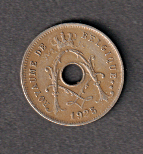 [197012741040] Belgium 1925 5 centimes coin nice circulated condition
