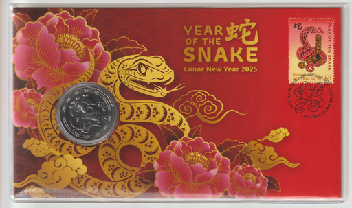 [196946481091] 2025 Australia 50c Fifty cents Year of the Snake coin in PNC
