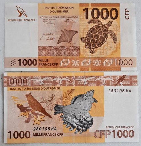 [196951316800] 2014 French Pacific Territories 1000 Francs banknote uncirculated condition