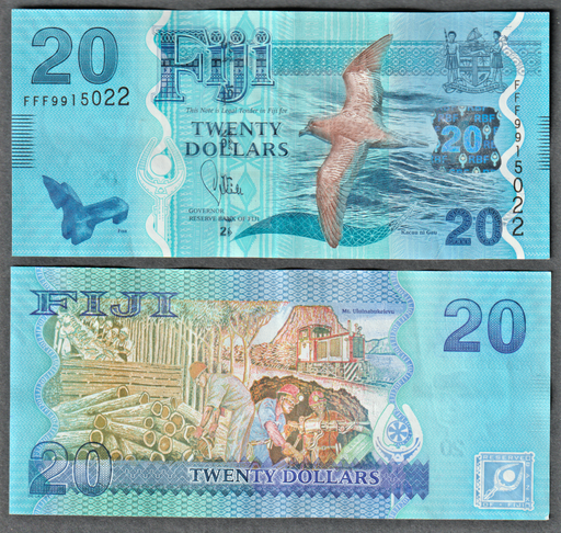 [196951374096] Fiji 2013 $20 20 Dollars banknote almost uncirculated condition