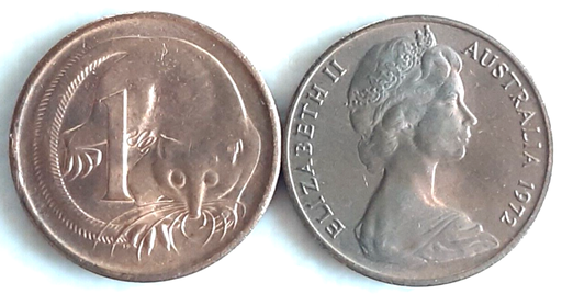 [195896806056] Australia 1 cent coin 1972 lightly circulated RB rare in this condition