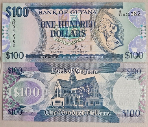 [195264507653] Guayana 100 dollars uncirculated 2020's P-36