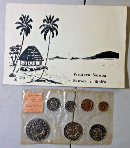 [196547204908] Western Samoa 1967 7 coin set uncirculated