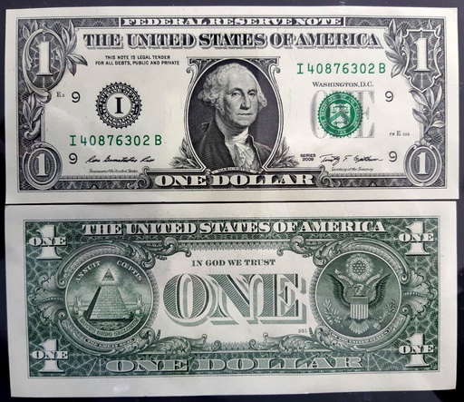 [195925004539] USA 1 Dollar 2009 P-530 banknote uncirculated Minneapolis (I)