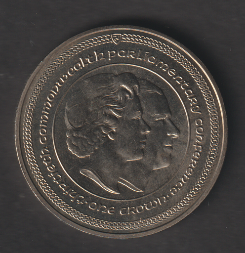 [197285032657] Island of Man 30th Commonwealth Parliamentary Conference 1984 1 Crown coin unc.